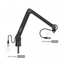 m!ka Mic Arm XS black without OnAir indicator (with XLR connectors installed)